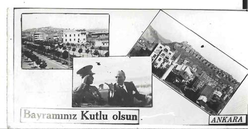 Mustafa Kemal Atatürk Ve İran Şahı - 2 Ankara Fotoğraf İle (8 X 4.5cm)