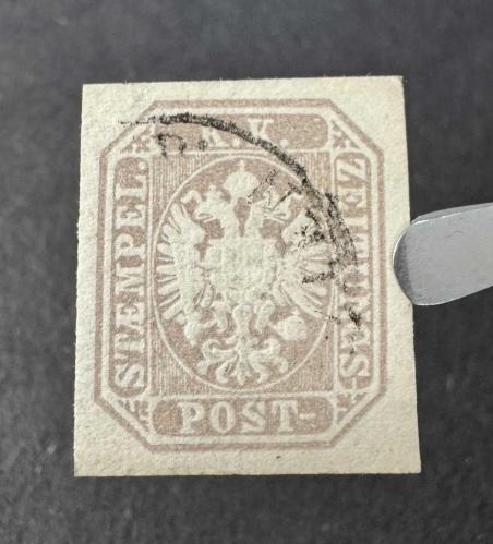 Avusturya Lombardo Veneto: Gazete pulu 1.05s. Kahverengi Gri (No. 11)