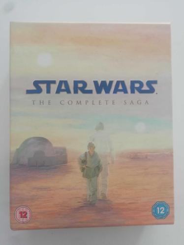 Star wars saga blu ray complete+film cell  limited edition