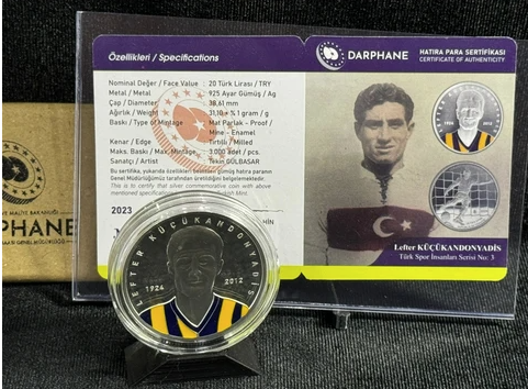 LEFTER KÜÇÜKANDONYANİS DARPHANE GÜMÜŞ HATIRA PARASI / SERTİFİKALI