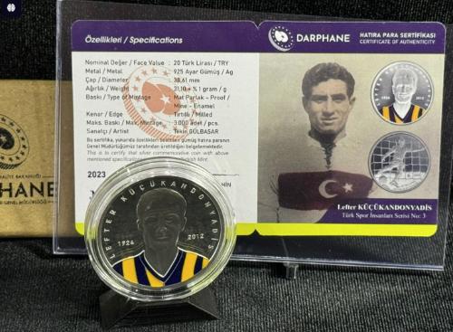 LEFTER KÜÇÜKANDONYANİS DARPHANE GÜMÜŞ HATIRA PARASI / SERTİFİKALI