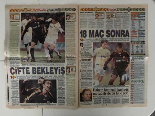 FOTOGOL GAZETESİ - 12 KASIM 2007 PAZARTESİ - GALATASARAYLILAR!. LİDERLİK DAMARLARINIZDA AKAN ASİL KANDA VAR 3-2 - YETER BE HİLMİ OK, AL OKTAYINI MOKTAYINI ÇEKİL GİT! - HİLMİ OK, OKTAY DEMİRAY - ASLAN, GENÇLERBİRLİĞİ'Nİ MEHMET SERKAN VE LİNCOLN İLE ÇİVİLEDİ! - MEHMET TOPAL, SERKAN ÇALIK, CASSIO LINCOLN - MAKİNE GİBİ BİÇTİ! - OKTAY DEMİRAY, METİN TOKAT, ÖZCAN OAL - TAM 9 PUAN: GALATASARAY, BEŞİKTAŞ VE FENERBAHÇE'NİN MAĞLUP OLDUĞU HAFTAYI GALİBİYETLE KAPATTI VE YİNE LİDER OLDU - KOORDİNATÖR FELDKAMP! - KARL HEINZ FELDKAMP - YENİ GOLCÜ SERKAN ÇALIK - SERKAN ÇALIK, ARTHUR ZICO - BALTA'NIN HEYECANI - HAKAN BALTA - AYIP ETTİLER! ERGÜN PENBE: 