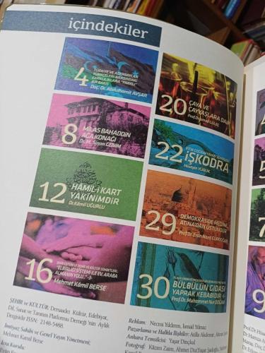 Şehir ve Kültür Aylık Kültür Edebiyat Dil Sanat ve Tanıtım Dergisi, Nisan 2019, Sayı 57 Bülbülün Gıdası Yaprak Kebabıdır