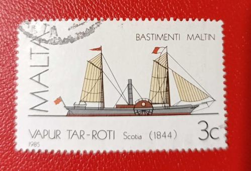 Malta _ damgalı pul