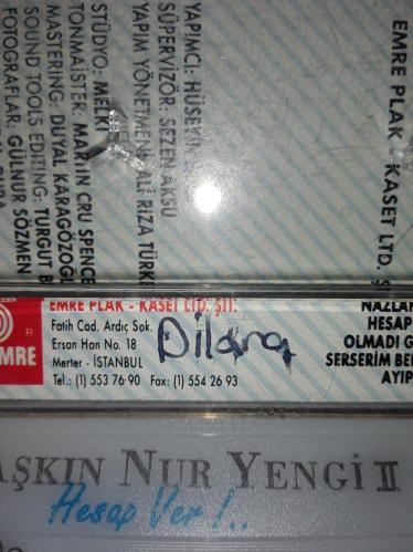 Kaset Aşkın Nur Yengi 2 hesap ver albümü. Orijinal.