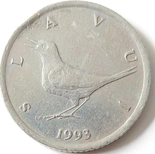 HIRVATİSTAN 1 Kuna, 1993 ÇÇT