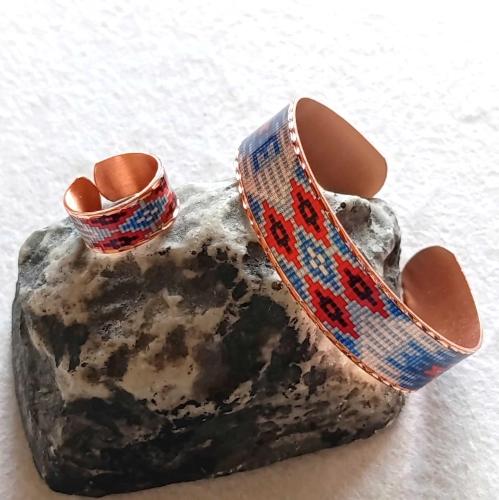 Bakır el işçilikli lüks bilezik ve Yüzük Set - İnce dar model BLZYZK-39 Kelepçe Oval Form .Takı kutusunda gönderilecektir. Fabrikasyon değildir. Lüks kalitedir.