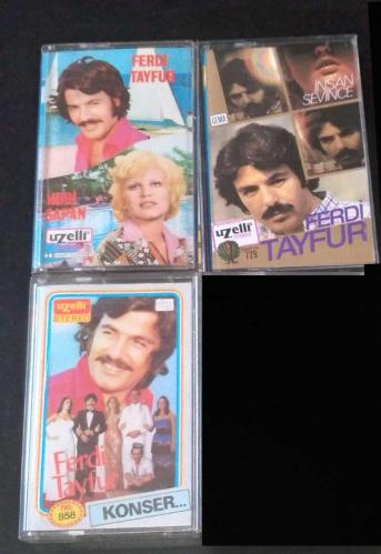 Ferdi Tayfur 3 adet Uzelli Kaset