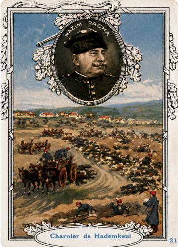 Balkan Harbi Dönemi Nazım Paşa Osmanlı Litografi Kartı | 1900’ler