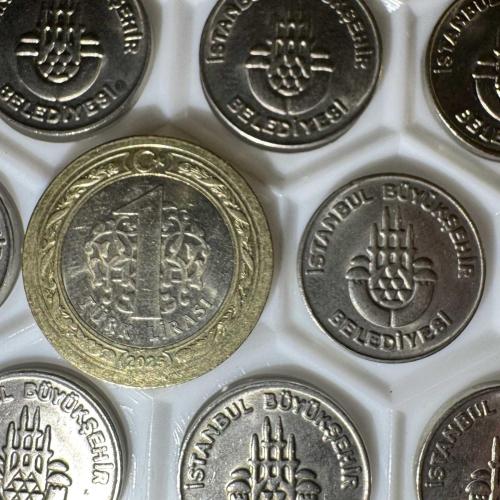 18x Tane İBB Istanbul Büyükşehir Belediyesi Ulaşım Jeton Set