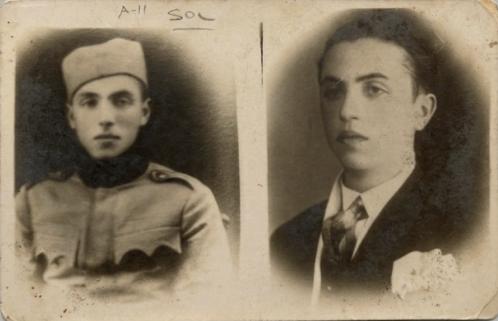 Osmanlı / İstiklal Harbi Dönemi Şehit Üsteğmen Fevzi Efendi Fotoğrafı | Arkalı Önlü Nadir Efemera