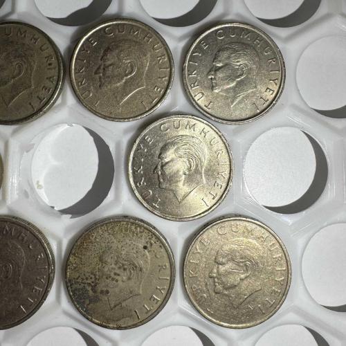 10x Tane 1996 10 Bin Lira Maden Bozuk Para Jeton Coin Set