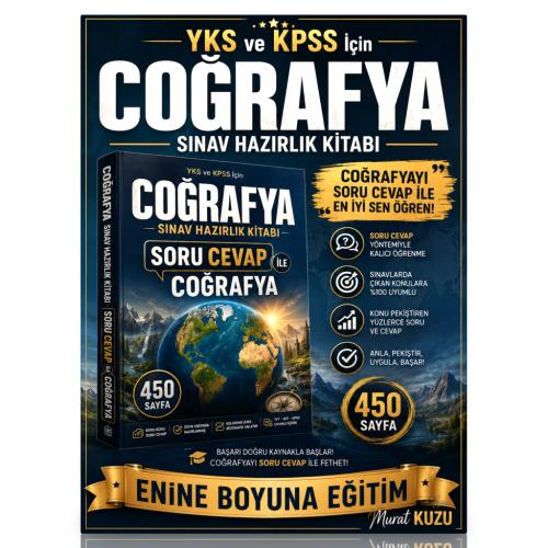 YKS ve KPSS İçin COĞRAFYA Sınav Hazırlık Kitabı