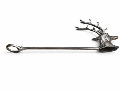 El Yapımı Pirinç Geyik Figürlü Mum Söndürücü – 27 cm Dekoratif Candle Snuffer