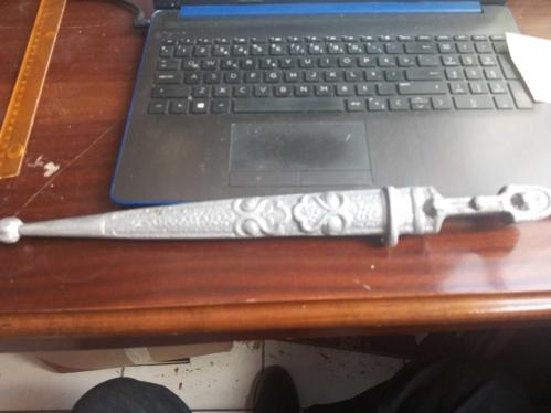 Dekorluk 44 cm döküm Çerkes Kaması