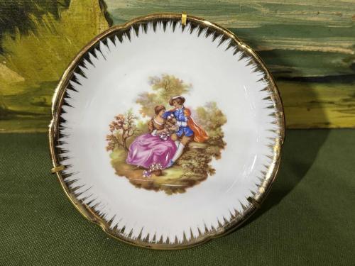 Limoges porselen dekor tabağı 11,5 cm çapında