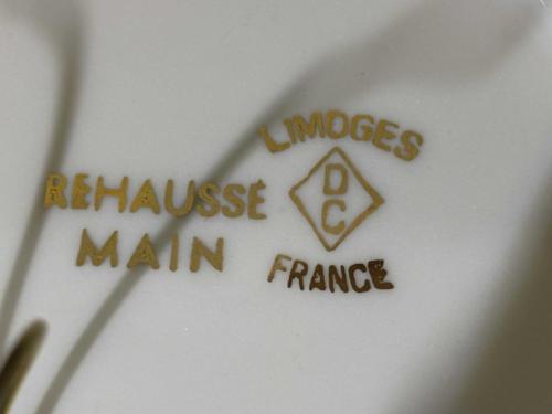 Limoges porselen dekor tabağı 11,5 cm çapında