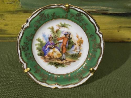 Limoges porselen dekor tabağı 8 cm çapında