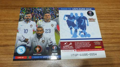2016 Panini Road to UEFA EURO Line-Up 2 Portugal Base card No:161