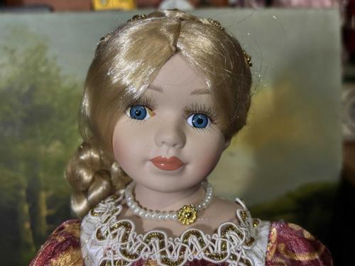42 cm boyunda Avrupa porselen bebek - dfrh85rtr2345