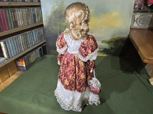 42 cm boyunda Avrupa porselen bebek - dfrh85rtr2345