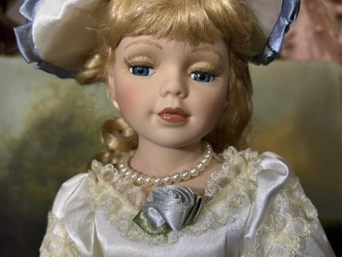 41 cm boyunda Avrupa porselen bebek - dfrh85rtr23456