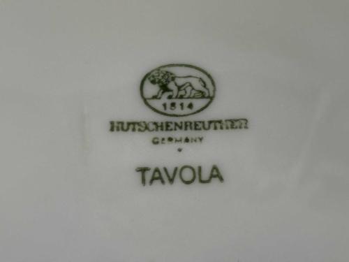 alman hutschenreuthr tavola serisi porselen dekor tabağı 26 cm çapında