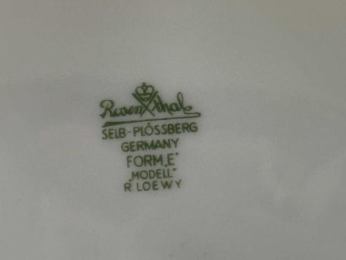 alman rosenthal porselen dekor tabagi 16 cm çapında