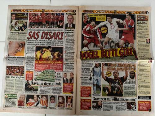 FOTOGOL GAZETESİ - 12 OCAK 2008 CUMARTESİ - TRABZONSPOR'DA SÜPER SOL BEK: CARLOS - BORDO-MAVİLİLER, BREZİLYALI YILDIZIN 11'DEKİ YERİNİ DOLDURMAK İÇİN SEVILLA VE KANOUTE ANALİZİYLE DÜĞMEYE BASTI - MAYIS YOLCUSU: AURELIO - KANARYA'NIN BAŞARILI YILDIZI İSPANYOL DEVİ VALENCIA İLE ANLAŞTI, SEZON SONUNDA VEDA EDİYOR - YATTARA PLANI - BEŞİKTAŞ YÖNETİMİ GİNELİ YILDIZI TÜRK VATANDAŞI YAPARAK KADROYA KATMAK İÇİN GİZLİ GÖRÜŞMELER YÜRÜTÜYOR - KUPADA İLK HEDEF DİSKİ - KARTAL, TÜRKİYE KUPASI'NDA DİYARBAKIR TEMSİLCİSİNE KİLİTLENDİ - SEMİH İMZALIYOR - FENERBAHÇE'NİN NÖBETÇİ GOLCÜSÜ SÖZLEŞMESİNİ UZATIYOR - DENİZ DÖNÜYOR - SAKATLIĞI GEÇEN DENİZ BARIŞ TAKIMLA ÇALIŞMALARA BAŞLADI - MAYIS YOLCUSU - IBRAHIMA YATTARA - MEHMET AURELIO - SEMİH ŞENTÜRK - DENİZ BARIŞ - ROBERTO CARLOS - FILIP HOLOSKO - STEPHEN APPIAH - KLEBERSON - DIATTA - SINAN ENGİN - ERTUĞRUL SAĞLAM - ERSUN YANAL - BÜLENT UYGUN - ZICO - KARL HEINZ FELDKAMP - ADNAN POLAT - AZİZ YILDIRIM - YILDIRIM DEMİRÖREN - MEHMET YILDIZ - UMUT BULUT - GÖKDEN