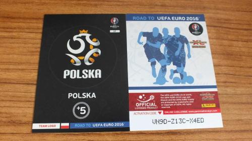 2016 Panini Road to UEFA EURO Polska Logo card No:17