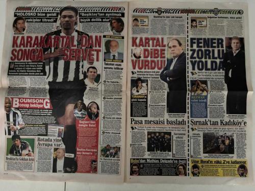 FOTOGOL GAZETESİ - 18 OCAK 2008 CUMA - KARTAL'DAN CİMBOM'A YILIN ÇELMESİ: BOUMSONG - BEŞİKTAŞ, GALATASARAY'IN DA İSTEDİĞİ JUVENTUSLU YILDIZ SAVUNMACIYI BİTİRMEK ÜZERE - RONALDO'DA SON KARAR PAZARTESİ - FENERBAHÇE YÖNETİMİ BREZİLYALI YILDIZ İÇİN MILAN'DAN GELECEK SON HABERİ BEKLİYOR - ASLAN'DA KALE GÜVENDE: ISAKSSON İMZALADI - İSVEÇLİ ELDİVEN RESMEN ASLAN OLDU - TRABZON'DA YATTARA KRİZİ BÜYÜYOR - GİNELİ YILDIZIN RUSYA'YA GİTMEK İSTEMESİ CAMİAYI KARIŞTIRDI - ERSUN YANAL: 