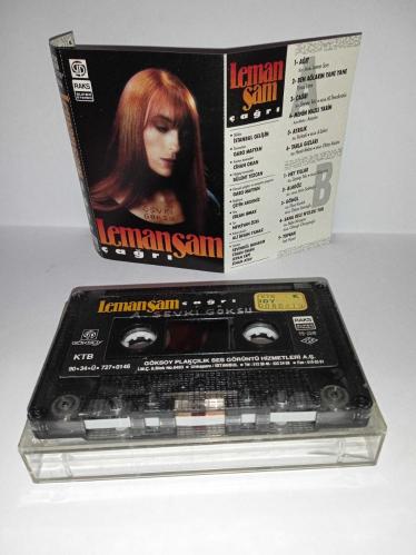 Kaset Leman Sam Çağrı albümü. Orijinal. 1990 Dönem Kağıt Baskı. Kaset ve kartonette yazı var. sorunsuz çalışıyor