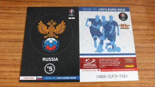 2016 Panini Road to UEFA EURO Russia Logo card No:20