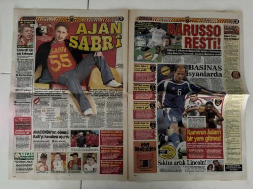 FOTOGOL GAZETESİ - 19 OCAK 2008 CUMARTESİ - LİDERLİK ASLAN'IN AĞZINDA - GALATASARAY, BUGÜN KASIMPAŞA'YI YENERSE MAÇ FAZLASIYLA LİDERLİK KOLTUĞUNA OTURACAK - FENERBAHÇE'DE RONALDO SON DÜZLÜKTE - AZİZ YILDIRIM, MILAN'LA YAPILAN GÖRÜŞMELERDE SONA GELDİ, YILDIZ OYUNCU HAFTA BAŞI TÜRKİYE'DE OLABİLİR - KARTAL'DA BOUMSONG BİTTİ BİTİYOR - BEŞİKTAŞ JUVENTUSLU SAVUNMACIYI İKNA ETTİ, KULÜPLERİN ANLAŞMASI BEKLENİYOR - TRABZON'DA SİVAS ALARMI - ERSUN YANAL: 