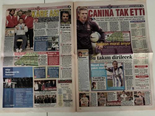 FOTOGOL GAZETESİ - 19 OCAK 2008 CUMARTESİ - LİDERLİK ASLAN'IN AĞZINDA - GALATASARAY, BUGÜN KASIMPAŞA'YI YENERSE MAÇ FAZLASIYLA LİDERLİK KOLTUĞUNA OTURACAK - FENERBAHÇE'DE RONALDO SON DÜZLÜKTE - AZİZ YILDIRIM, MILAN'LA YAPILAN GÖRÜŞMELERDE SONA GELDİ, YILDIZ OYUNCU HAFTA BAŞI TÜRKİYE'DE OLABİLİR - KARTAL'DA BOUMSONG BİTTİ BİTİYOR - BEŞİKTAŞ JUVENTUSLU SAVUNMACIYI İKNA ETTİ, KULÜPLERİN ANLAŞMASI BEKLENİYOR - TRABZON'DA SİVAS ALARMI - ERSUN YANAL: 