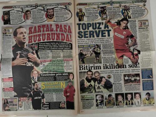 FOTOGOL GAZETESİ - 19 OCAK 2008 CUMARTESİ - LİDERLİK ASLAN'IN AĞZINDA - GALATASARAY, BUGÜN KASIMPAŞA'YI YENERSE MAÇ FAZLASIYLA LİDERLİK KOLTUĞUNA OTURACAK - FENERBAHÇE'DE RONALDO SON DÜZLÜKTE - AZİZ YILDIRIM, MILAN'LA YAPILAN GÖRÜŞMELERDE SONA GELDİ, YILDIZ OYUNCU HAFTA BAŞI TÜRKİYE'DE OLABİLİR - KARTAL'DA BOUMSONG BİTTİ BİTİYOR - BEŞİKTAŞ JUVENTUSLU SAVUNMACIYI İKNA ETTİ, KULÜPLERİN ANLAŞMASI BEKLENİYOR - TRABZON'DA SİVAS ALARMI - ERSUN YANAL: 