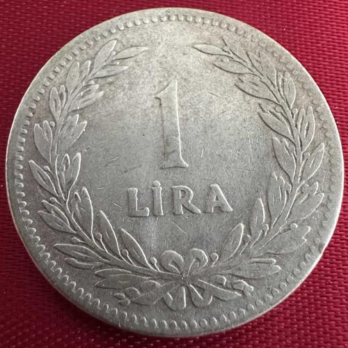Türkiye 1 Lira 1947. Gümüş.