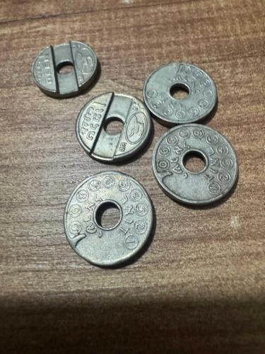 • Nostaljik İsrail Telefon Jetonu Lotu (5 Adet) - 