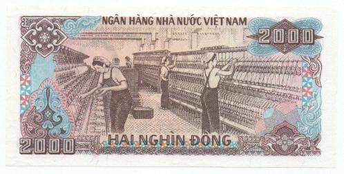 Vietnam 1988 Yılı 2 Dong çil