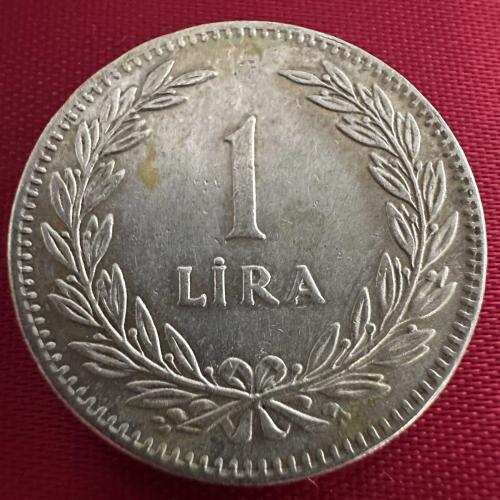 Türkiye 1 Lira 1948. Gümüş.