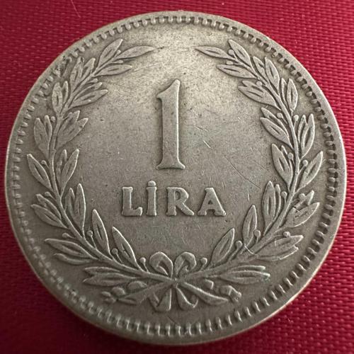 Türkiye 1 Lira 1948. Gümüş.