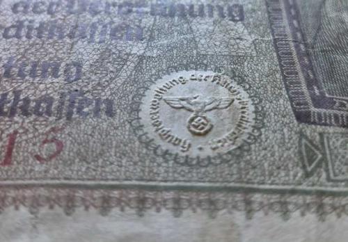 ALMANYA 20 MARK 1929 NAZİ-HİTLER DÖNEMİ 1931-48 ARASI KULLANILMIŞTIR. ÇOK ÇOK TEMİZ(-)