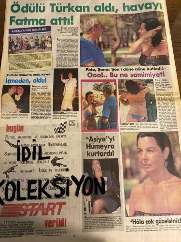 SABAH YILDIZI 2 AKTÜELİTE VE MAGAZİN GAZETESİ - DOĞUM GÜNÜ HEDİYESİ (TURKİSH - NEWSPAPER) - 15 EKİM 1987 - TAM TAKIM 8 SAYFADIR -Madonna-Sean Penn-Türkan Şoray-Fatma Girik-Şener Şen-Hümeyra-Ajda Pekkan-Harbiye Lisesi Kız Üniversitesi-Monica Seles-Pervin Çakar-Suna Tanaltay-Necati Sırma-Harun Kolçak-Nilüfer-Zeynep Çarmıklı-Osman Çarmıklı-Ayça Akmansoy-Yaşar Özel-Nigar Şensoy-Ali Sertel-Yonca Kartal-Reşit Kartal-Fehmi Kartal-Pervin ve Monica Spichtinger-Erol Dayı-Avni Anıl-George Michael-Müjde Ar-Sezen Aksu-Hanri ve Eva Maçoro-Nil ve Ayvaz-Güngör Dilmen-Canlı Maymun Lokali-Necmi Sırma-Ajda başroldeydi-Mutluluk taşları Ajda’ya kısmet oldu-Haftanın jet dedikodusu-Beyhan Hanım’ın sırtı-Fiyonklu güzeller-Kolejli gibiydiniz Bayan Ayaz-Papatyalar I.Biret’in konserinde buluştu-Çifte Güngörler-En güzel anneanne-Mücevherci dükkanı gibi-Meraller’in işbirliği-Anneler ve kızları-Diyorlar ki-Ödülü Türkan aldı, havayı Fatma attı-Türkan Şoray’ın ödül keyfi İçmeden oldu-Fato, Şener Şen’i döne döne kutla