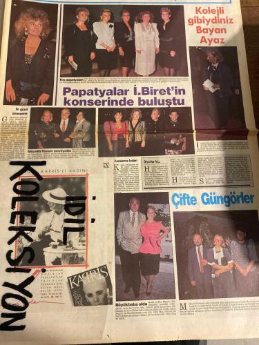 SABAH YILDIZI 2 AKTÜELİTE VE MAGAZİN GAZETESİ - DOĞUM GÜNÜ HEDİYESİ (TURKİSH - NEWSPAPER) - 15 EKİM 1987 - TAM TAKIM 8 SAYFADIR -Madonna-Sean Penn-Türkan Şoray-Fatma Girik-Şener Şen-Hümeyra-Ajda Pekkan-Harbiye Lisesi Kız Üniversitesi-Monica Seles-Pervin Çakar-Suna Tanaltay-Necati Sırma-Harun Kolçak-Nilüfer-Zeynep Çarmıklı-Osman Çarmıklı-Ayça Akmansoy-Yaşar Özel-Nigar Şensoy-Ali Sertel-Yonca Kartal-Reşit Kartal-Fehmi Kartal-Pervin ve Monica Spichtinger-Erol Dayı-Avni Anıl-George Michael-Müjde Ar-Sezen Aksu-Hanri ve Eva Maçoro-Nil ve Ayvaz-Güngör Dilmen-Canlı Maymun Lokali-Necmi Sırma-Ajda başroldeydi-Mutluluk taşları Ajda’ya kısmet oldu-Haftanın jet dedikodusu-Beyhan Hanım’ın sırtı-Fiyonklu güzeller-Kolejli gibiydiniz Bayan Ayaz-Papatyalar I.Biret’in konserinde buluştu-Çifte Güngörler-En güzel anneanne-Mücevherci dükkanı gibi-Meraller’in işbirliği-Anneler ve kızları-Diyorlar ki-Ödülü Türkan aldı, havayı Fatma attı-Türkan Şoray’ın ödül keyfi İçmeden oldu-Fato, Şener Şen’i döne döne kutla