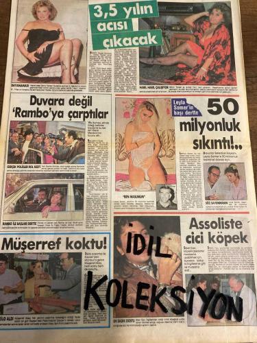 SABAH YILDIZI 2 AKTÜELİTE VE MAGAZİN GAZETESİ - DOĞUM GÜNÜ HEDİYESİ (TURKİSH - NEWSPAPER) - 22 EKİM 1987 - TAM TAKIM 8 SAYFADIR -Titanic faciası-Titanik-Eva Hart-Brigitte Nielsen-Sylvester Stallone-Luca-Tanju Okan-Gönül Taner-Leyla Somer-Orhan Uçan-Müşerref Akay-Sibel Can-Ayşe Tunalı-Nesrin Üter-Sema Ramazanoğlu-Türkan Özil-Esra Onur-Nihal Ayaydın-Rani Pirinçcioğlu-Meral Gaspralı-Peter de Uria-Bengu Baltacıoğlu-Robert DeNni-Luca Denvni-Bozhan Özartan-Paola Oktay Malkoç-Sadman İn-Melike Karameteh-Şebnem Çağa-Safi Kibar-Erol Aksoy-Ajda Han-Erol Simavi-Çiğdem Akın-Güler Yiğit-Ali Satı-Özlem Göksoy-Esin Atacık-Zihni Bar-Nişan Deniz Füsunbirek-Fevzi Bar-SEKS manyağı Brigitte-BU POZLAR KİME-KENDİNDEN GEÇMİŞ-KİMSEDEN UTANMIYORLAR-BAZAN DA ERKEK GİBİ-Bu nasıl öpmek-3,5 yılın acısı akacak-DAYANAMADI-HARIL HARIL ÇALIŞIYOR-Duvara değil Rambo’ya çarptılar-GERÇEK POLİSLER ROL KESTİ-RAMBO İLE BAŞLARI DERTTE-Leyla Somer’in başı dertte-50 milyonluk sıkıntı-BEN MASUMUM-SÖZ SAVUNMANIN-Müşerref koktu-5 K
