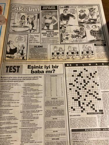 SABAH YILDIZI 2 AKTÜELİTE VE MAGAZİN GAZETESİ - DOĞUM GÜNÜ HEDİYESİ (TURKİSH - NEWSPAPER) - 5 KASIM 1987 - TAM TAKIM 8 SAYFADIR -Sylvester Stallone-Serpil Ürüner-Ceylan-Yılmaz Zafer-Perihan Savaş-Aya İrini-Uğur Utaşoğlu-Mustafa Pakçuoğlu-Mine Pakçuoğlu-Ayhan Oya Spencer-Şirin de Sadıkoğlu-Sema Sany-Yahya-Engin Şeker-Ayşa Örs-Nilüfer Erköse-Banu Kaleçi-İzmirin Basmane semtindeki bir pavyonda çalışan Serpil Ürüner-Bayan Esther Cavoukli-John Esther Cavoukli-Dr. Suha Tüner-Kanuni Sultan Süleyman-Ayten Gökmen-Necila kardeşleri-Neslişah-Monique Duval-Edat Akyol-Teksin Erad-Nevire Şükrü Hilton-Helga Kiesel-Sabah Yıldızı-Rambo, Rocky ile yarışıyor-Benim için erkekler taştan farksız-Kadınlığa adım adım-Karım emin ellerde-Haftanın jet dedikodusu-Karısı değil, sevgilisi kıskanıyor-Yazın beyaz kışın siyah-Gelinler fısıldaştı-Kaynana dinledi-Alman usulü teşhis-Sağlık getiren topaç-Okuyucu mektupları-Sıra 6’ncıda-Temposunu yitirmedi-Huzurlarınızda 3’üncü Rambo-Son derece kibardı-İçini döktü-İç çamaş