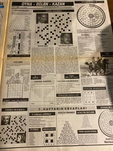 SABAH YILDIZI 2 AKTÜELİTE VE MAGAZİN GAZETESİ - DOĞUM GÜNÜ HEDİYESİ (TURKİSH - NEWSPAPER) - 31 ARALIK 1987 - TAM TAKIM 8 SAYFADIR -Fatoş-Leyla Somer-Fatoş Fidan-Mustafa Topaloğlu-Muslu Topaloğlu-Sibel Can-Müslüm Demirci-Nükhet Duru-İlhan Köseoğlu-Arzu Ece-Whitney Houston-Cemil F Çatala-Ta-ra Gürses-Ayşe Kartal-Nükhet Duru-Tom Cruise-Rıza Kocaoğlu-David Hasse Hoff-Sakıp Sabancı-Kitap Perhiz-Didem Gürdamar-Cem Hakko-Nahit Duru-Ülkü Erakalın-Atilla Arcan-Charles Dickens-Mehmet Ali Kamran-Nursel Akıncı-Robert De Niro-Tülay Karaca-Emel Kasapoğlu-Hülya Öztürk-Magda Yelkovan-Berrin Çetiner-Necla Arat-Fevziye Camcı-Cemil İpekçi-Verda Aras-Bülür Kalka-İstanbul’da İlhan Güler-Ahmet Eraslan-Hülya Gönensin-F Suna Zirek-Dilerim Dırer-Banu Ürer-Kursetçioğlu-Güzin Arıman-Müjdat Gezen-Leventler-Affan Başak-Oya Başak-Halit Bezmen-Osman Özdemiroğlu-Hülya Gönensin-Sevin Okay-Şengül Balkışırı-Bayan Cezayıroğlu-Kadriye Serpil İnsel-Necmi Hüsnü Kasa-Selçuk Figaro-İnnova-Ali Yalçın-SABAH YILDIZI-Haftanın Güz