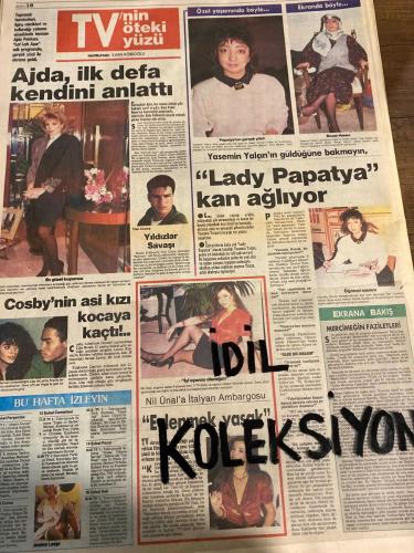 SABAH YILDIZI 2 AKTÜELİTE VE MAGAZİN GAZETESİ - DOĞUM GÜNÜ HEDİYESİ (TURKİSH - NEWSPAPER) - 11 ŞUBAT 1988 - TAM TAKIM 8 SAYFADIR -Karyel Şerif-Hülya Avşar-Cüneyt Arkın-Filiz Akın-Zoltan Boronkay-Turgut Özal-Bülent Akarcalı-Bayan Monica-Özgür Öno Tunç-Burçin Hayal-Logan-Erçin Tuncalı-Semiramis Pekkan-Gülay Uğurata-Nihat Büyükhan-Hepşen Büyükhan-Akkök Yönetim Kurulu Başkanı Nihat Taşdemir-Güler Sabancı-Nami Talu-Behice Uras-Robert Lisesi-Nuran Uras-Güngör Uras-Meral Gökçaylı-Vural Gökçaylı-Belkıs Sabancı-Birsen Akbak-Selahattin Beyazıt-Ani Beyazıt-Ajda Pekkan-Tom Cruise-Dustin Hoffman-Cosby-Lisa Bonet-Lenny Kravitz-Yasemin Yalçın-Nil Ünal-Meriç-Kadıköy Devlet Konservatuvarı-Jessica Lange-Muhsin Akgün-Ömer Derveci-Aysen Sarıgül-Füsun Usta Düçanyay-Burçin Dik-Fikret Kızılok-Sezen Aksu-Sunay Akın-Muzaffer Kurt-İnci Saipay-Avukat Saynur Özal-Melih Deren-Cüneyt Özdemir-İpek Önder-Tanju Çolak-Murat Berkler-Çetin Güzelbeyoğlu-Elizabetta-Serdar Hacıpaşaoğlu-Meral Meydan-Fettah-Akgül-Meral Gökçay