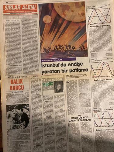 SABAH YILDIZI 2 AKTÜELİTE VE MAGAZİN GAZETESİ - DOĞUM GÜNÜ HEDİYESİ (TURKİSH - NEWSPAPER) - 11 ŞUBAT 1988 - TAM TAKIM 8 SAYFADIR -Karyel Şerif-Hülya Avşar-Cüneyt Arkın-Filiz Akın-Zoltan Boronkay-Turgut Özal-Bülent Akarcalı-Bayan Monica-Özgür Öno Tunç-Burçin Hayal-Logan-Erçin Tuncalı-Semiramis Pekkan-Gülay Uğurata-Nihat Büyükhan-Hepşen Büyükhan-Akkök Yönetim Kurulu Başkanı Nihat Taşdemir-Güler Sabancı-Nami Talu-Behice Uras-Robert Lisesi-Nuran Uras-Güngör Uras-Meral Gökçaylı-Vural Gökçaylı-Belkıs Sabancı-Birsen Akbak-Selahattin Beyazıt-Ani Beyazıt-Ajda Pekkan-Tom Cruise-Dustin Hoffman-Cosby-Lisa Bonet-Lenny Kravitz-Yasemin Yalçın-Nil Ünal-Meriç-Kadıköy Devlet Konservatuvarı-Jessica Lange-Muhsin Akgün-Ömer Derveci-Aysen Sarıgül-Füsun Usta Düçanyay-Burçin Dik-Fikret Kızılok-Sezen Aksu-Sunay Akın-Muzaffer Kurt-İnci Saipay-Avukat Saynur Özal-Melih Deren-Cüneyt Özdemir-İpek Önder-Tanju Çolak-Murat Berkler-Çetin Güzelbeyoğlu-Elizabetta-Serdar Hacıpaşaoğlu-Meral Meydan-Fettah-Akgül-Meral Gökçay