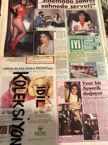 SÜPER GAZETE AKTÜELİTE VE MAGAZİN GAZETESİ - DOĞUM GÜNÜ HEDİYESİ (TURKİSH - NEWSPAPER) - 7 KASIM  1985 - TAM TAKIM 4 SAYFADIR -Murtaza Elgin-Müjde Ar-Ahu Tuğba-Hülya Koçyiğit-Bahar Öztan-Mine Çayıroğlu-Ayşegül Aldinç-Nazan Şoray-Erol Evgin-Esin Afşar-Talat Bulut-Şeher Şeniz-Derya Tuna-İbrahim Tatlıses-Ferhan Şavlı-İbo